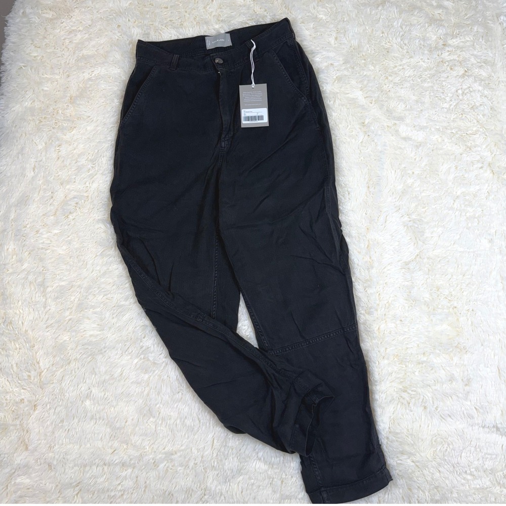 NWT Everlane The Relaxed Chino Women Size 4 Black Pants Capsule Dark Academia